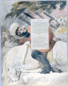 トーマス・グレイの詩、デザイン56ザ・バード04 作： William Blake